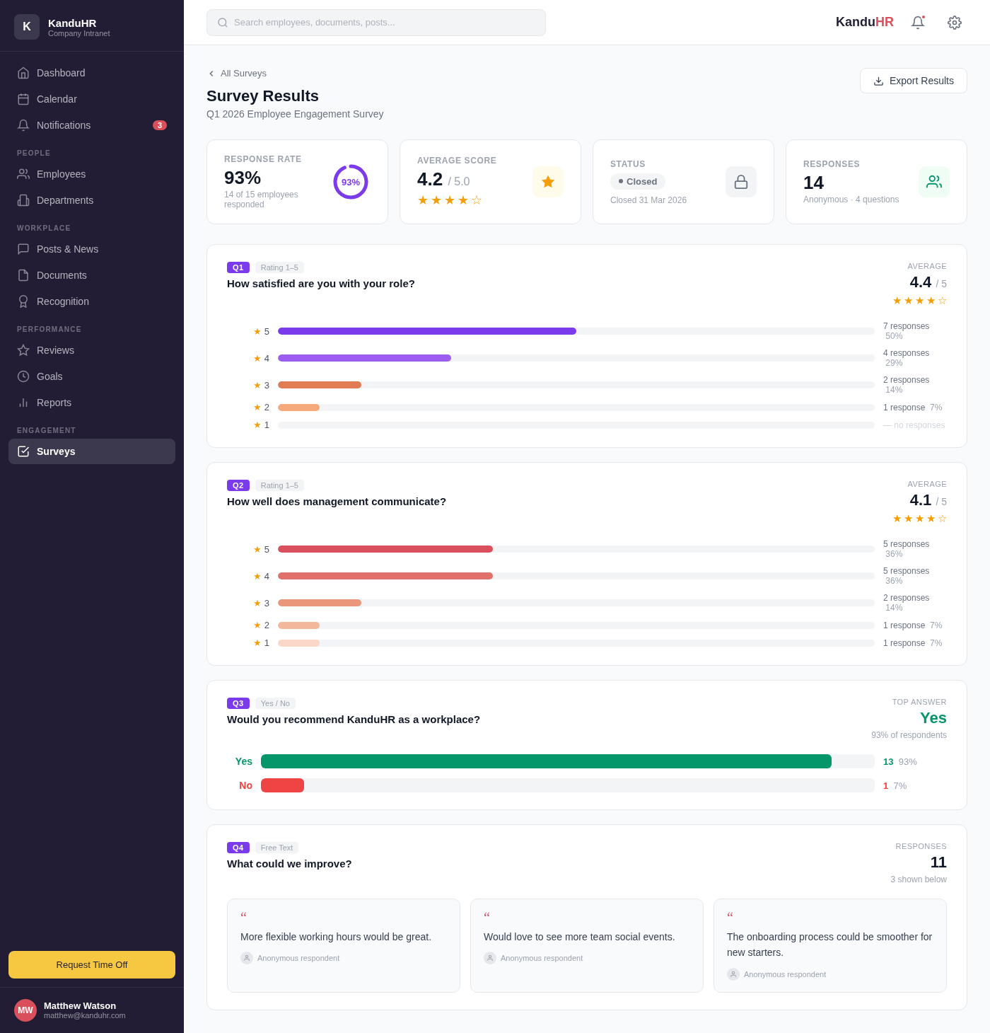 KanduHR Surveys Demo